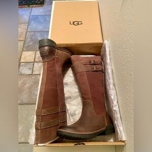 Brand new Ugg Leather Winter Boots Womens’ Size 5